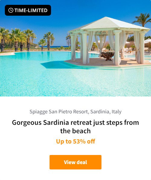 Gorgeous Sardinia retreat just steps from the beach