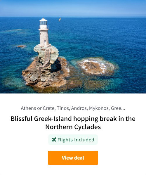 Blissful Greek-Island hopping break in the Northern Cyclades