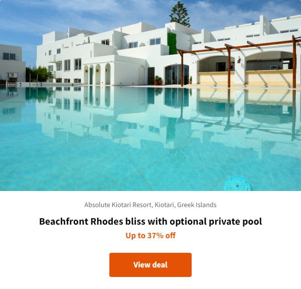 Beachfront Rhodes bliss with optional private pool