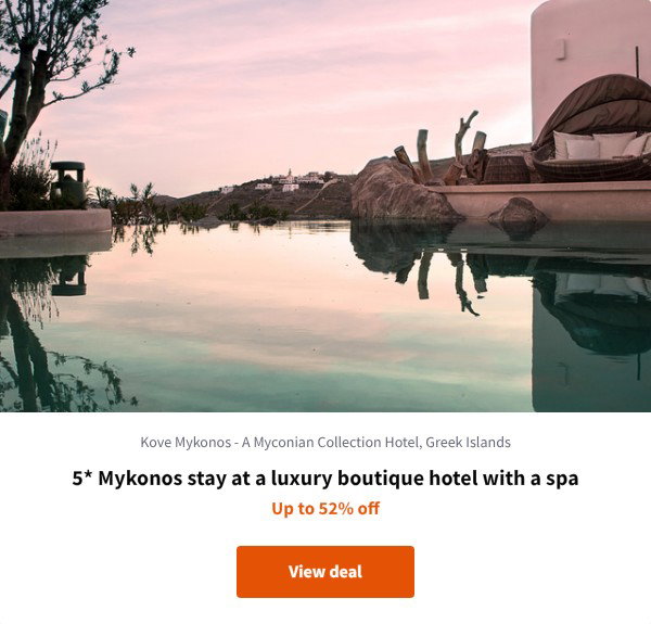 5* Mykonos stay at a luxury boutique hotel with a spa