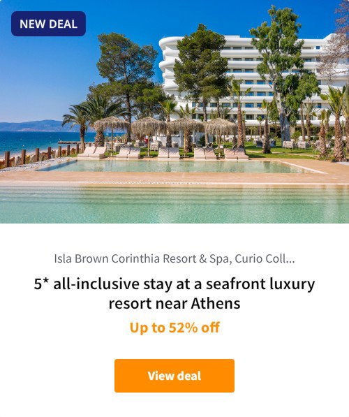 5* all-inclusive stay at a seafront luxury resort near Athens