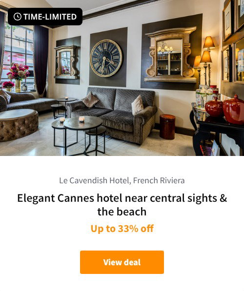 Elegant Cannes hotel near central sights &amp; the beach