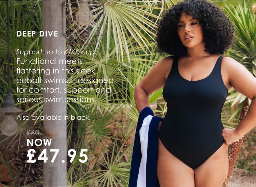 Deep Dive Non-Wired Swimsuit Black