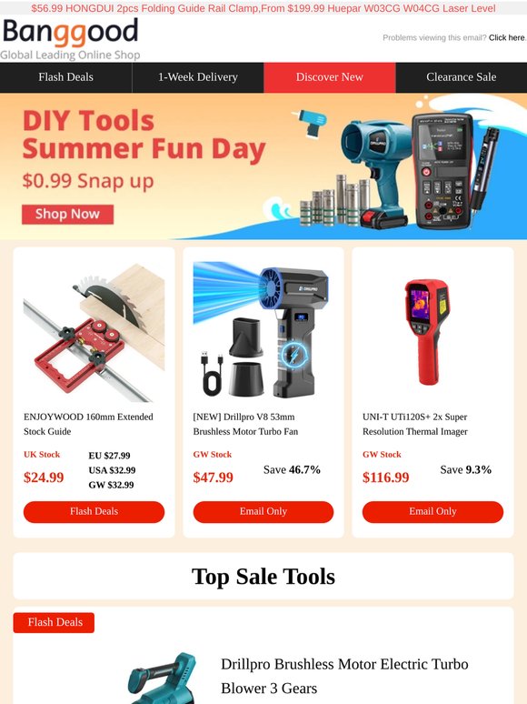 🔥DIY TOOLS DAY: Flash Deals>> Drillpro Turbo Blower ($34.99) & UNI-T Thermal Imager ($116.99)