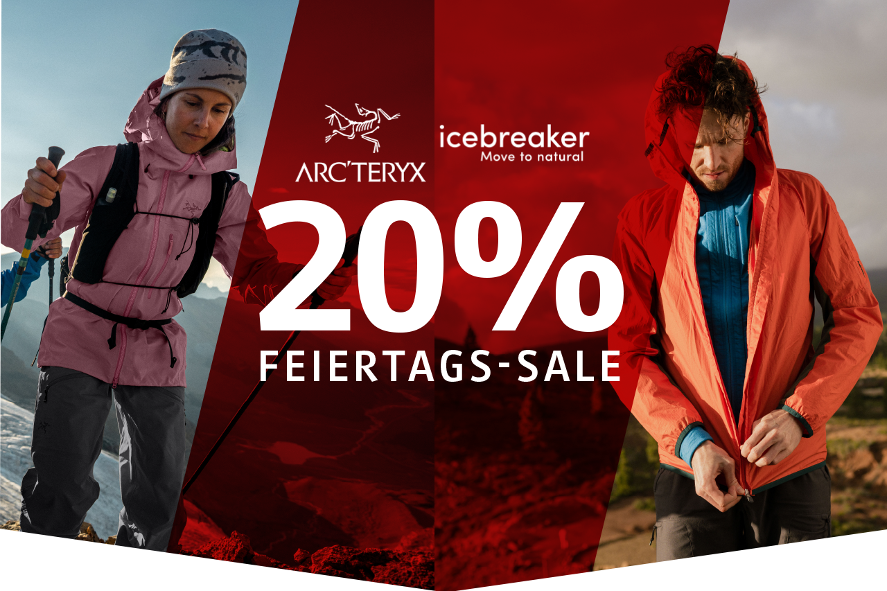 20% auf Arc'teryx und Icebreaker