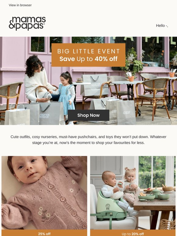 Shop & save on all your baby essentials 🧡