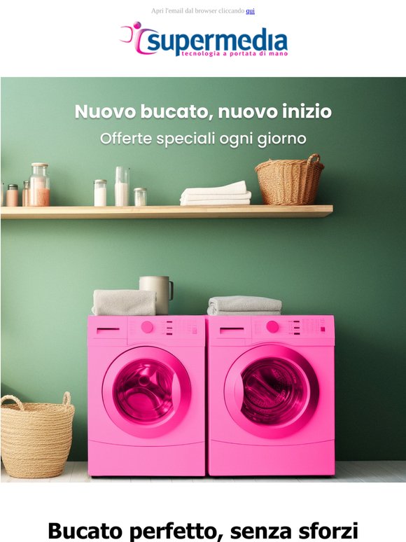 Bucato impeccabile, senza sforzi: offerte fino al 50% ogni giorno 🫧