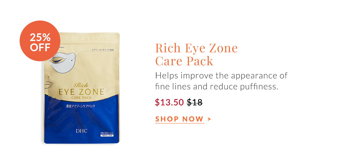 Rich Eye Zone Care Pack improves appearance of fine lines