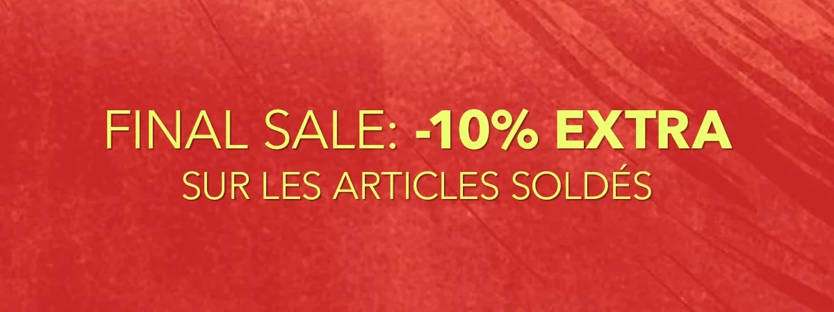 -10 % supplémentaires sur les articles déjà soldés