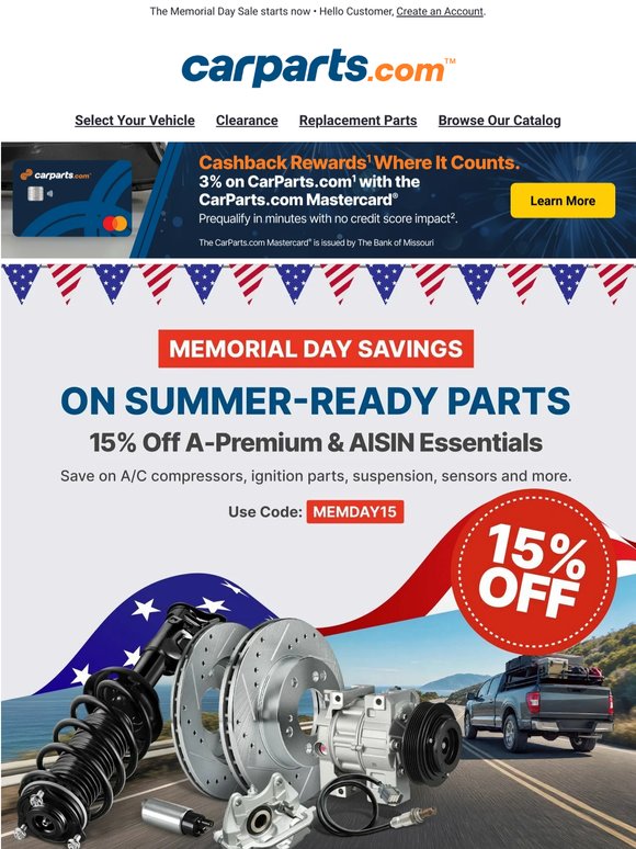 15% OFF AISIN and A-Premium Orders $100+ 🔥