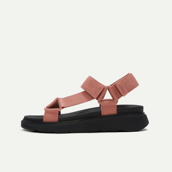 GEN-FF Adjustable Denim Back-Strap Sandals Blush