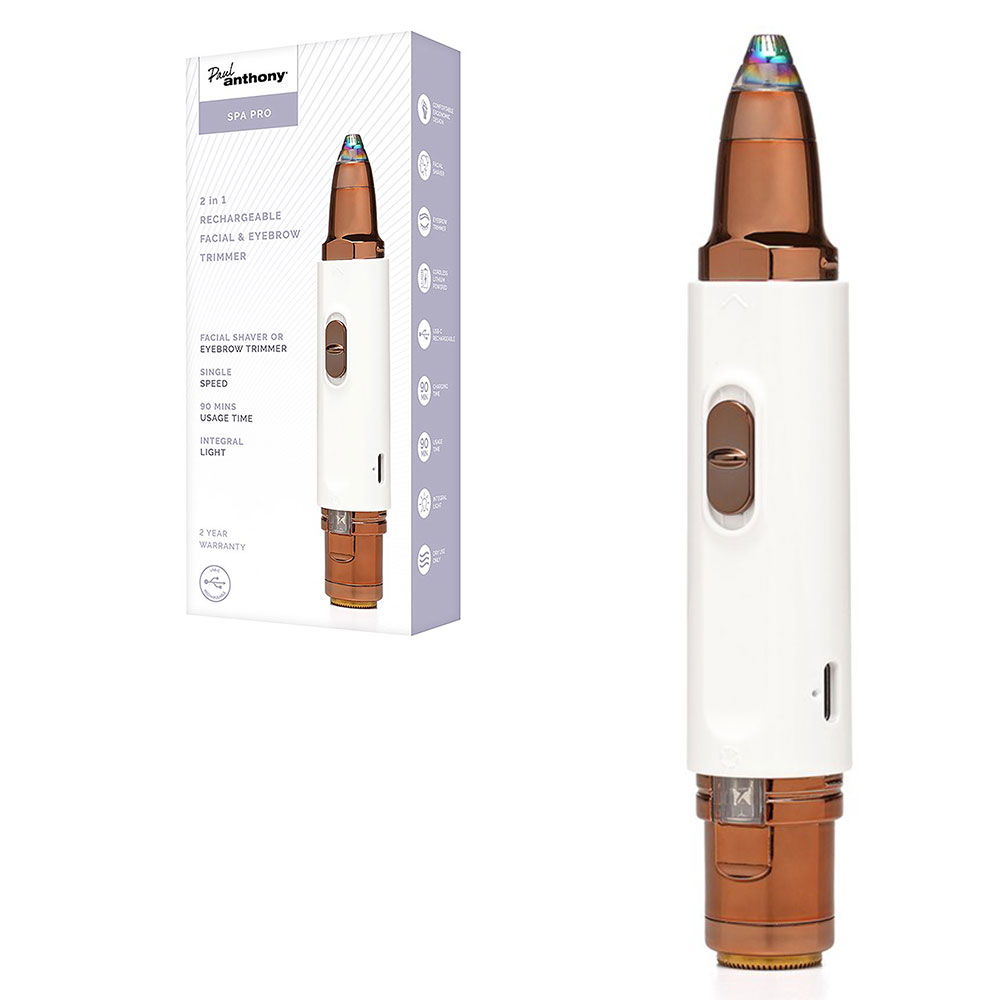 Paul Anthony SPA Pro Lithium Rechargeable 2in1 Facial & Eyebrow Trimmer - £12.99 delivered