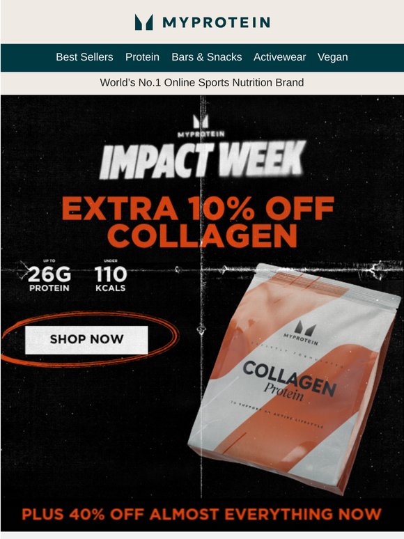 40% OFF 👀 Extra 10% off Collagen Protein