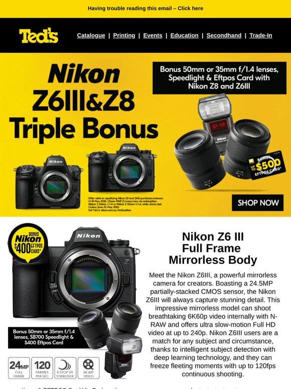 ! get a Triple Bonus with Nikon
