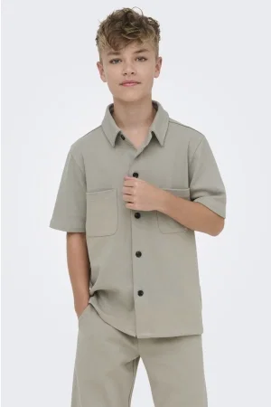 Only and Sons OSJNEW KODYL REG SS SHIRT SWT vintage khaki