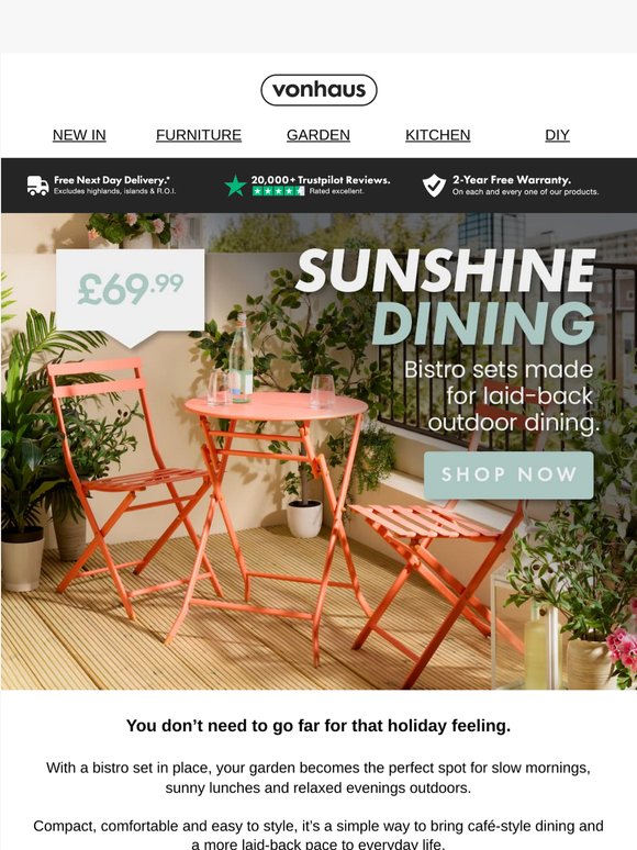 🌞 Holiday‑style dining, no travel required