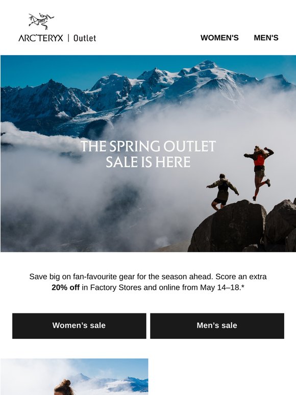 The Spring Outlet sale is on