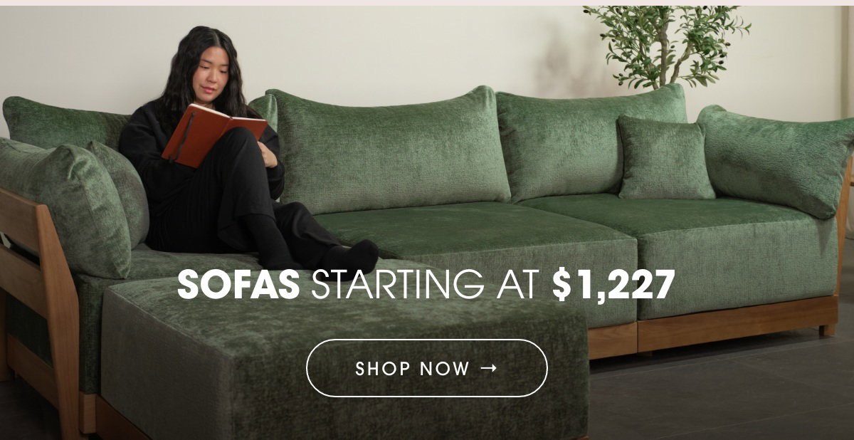 SHOP SOFAS starting at $1227