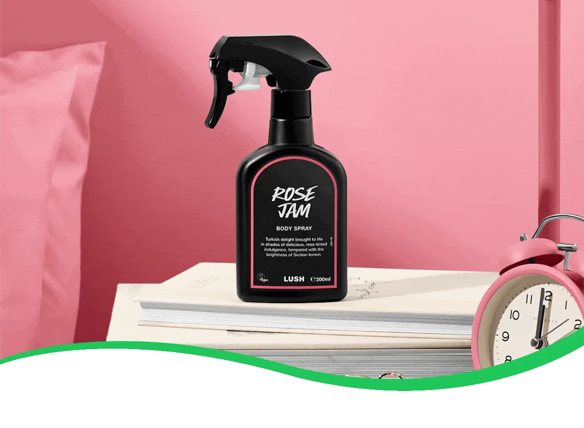 Rotating photos of products featured in this email