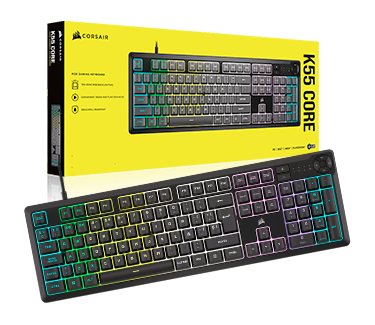 Teclado Gaming Corsair K55 Core Negro 