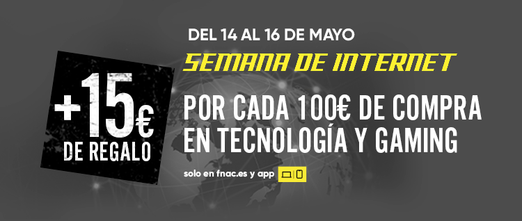 SEMANA DE INTERNET. POR CADA 100€ DE COMPRA EN TECNOLOGÍA Y GAMING