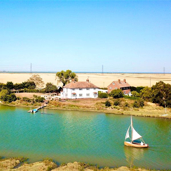 A house by a creek near the Kent coast