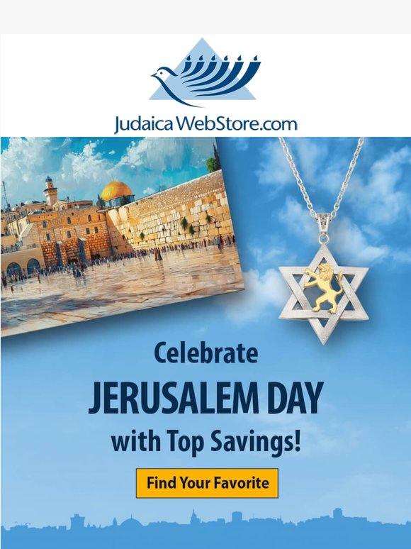 🕊️ Bring Jerusalem Home This Week