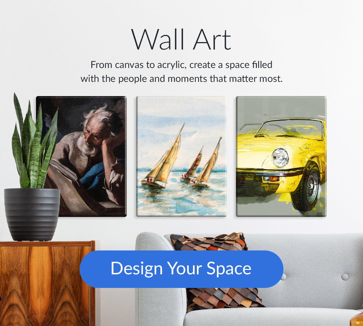 Wall Art | From canvas to acrylic, create a space filled with the people and moments that matter most.
