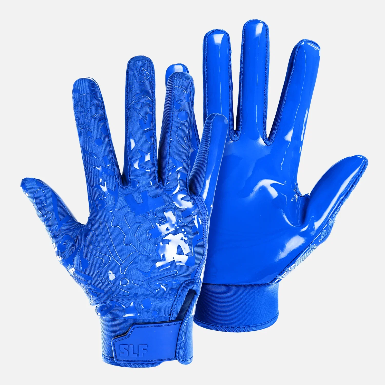 Image of Hue Royal Blue Sticky Football Receiver Gloves