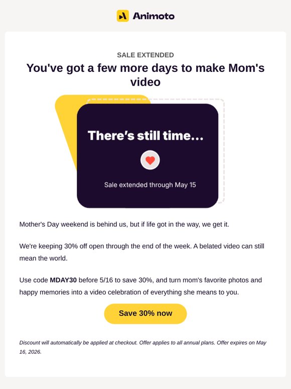 Run late this year?