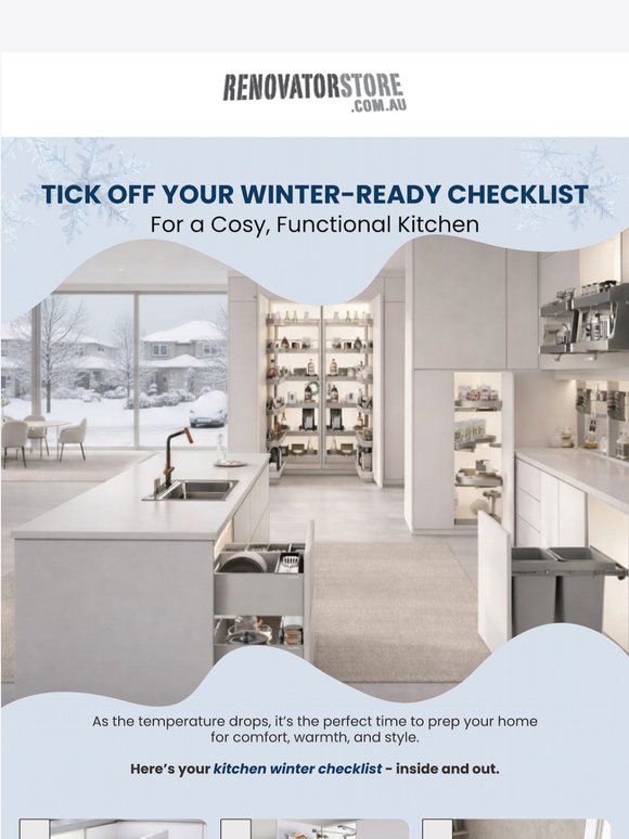 Is Your Kitchen Ready for Winter Yet? ❄️