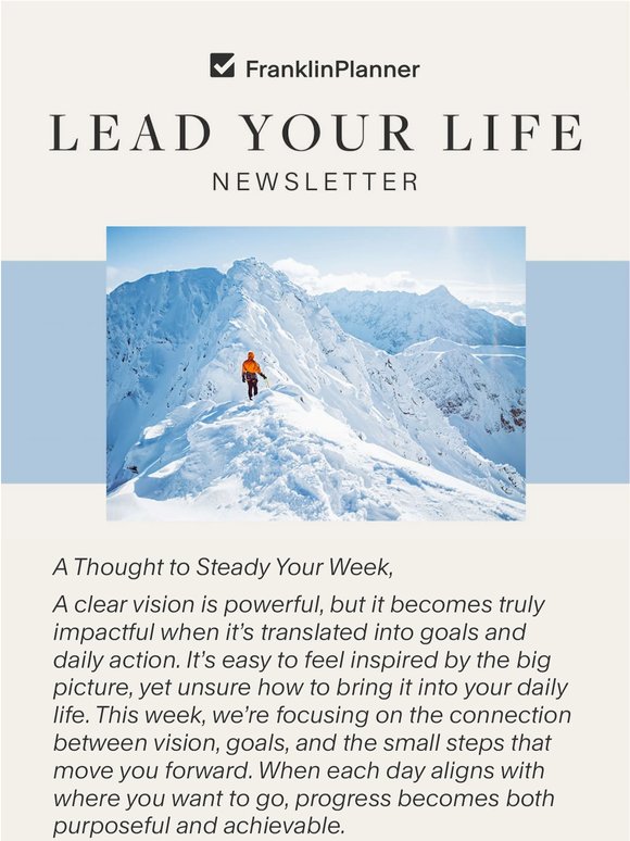 Your Lead Your Life Newsletter Is Here