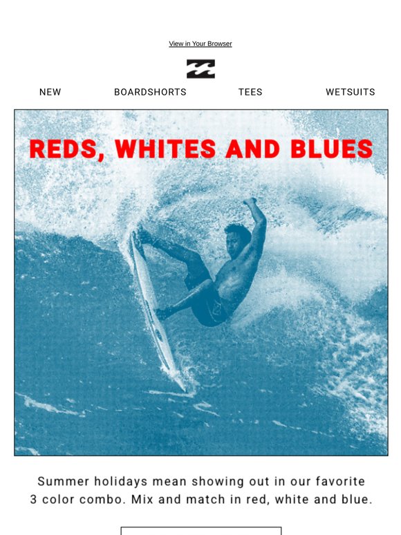 Red, White & Billabong