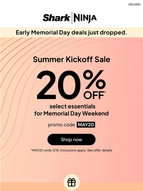 Your 20% off won't wait around...