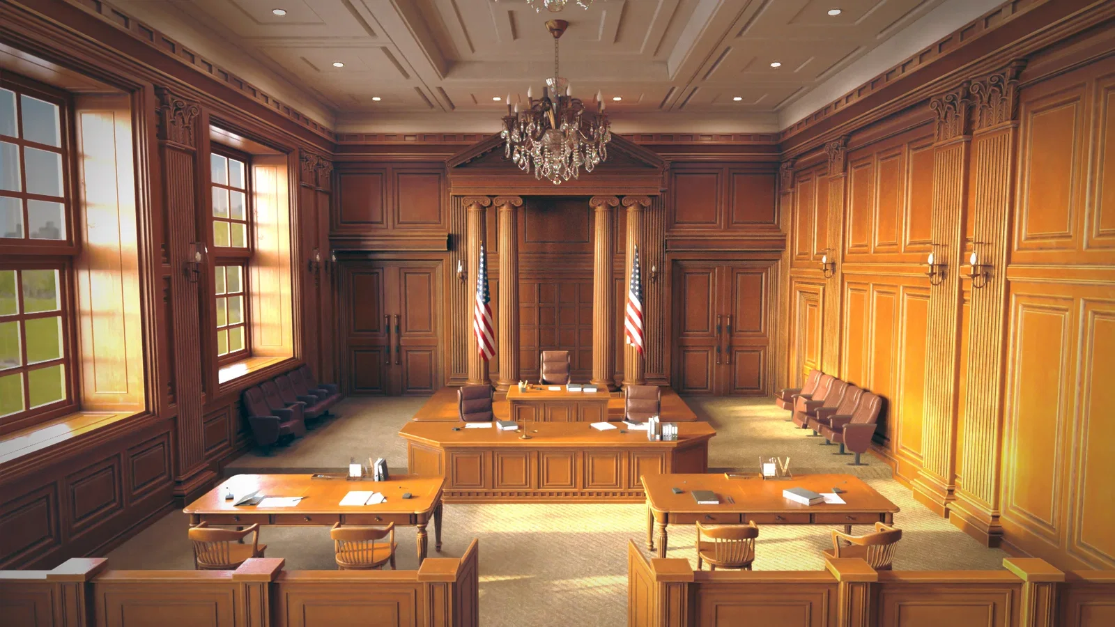 Polish Courtroom Scene