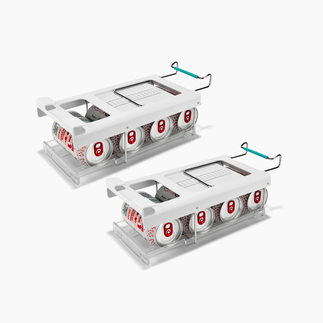 FridgeStore™ Under-Shelf Pack of 2 Collapsible Can Dispensers