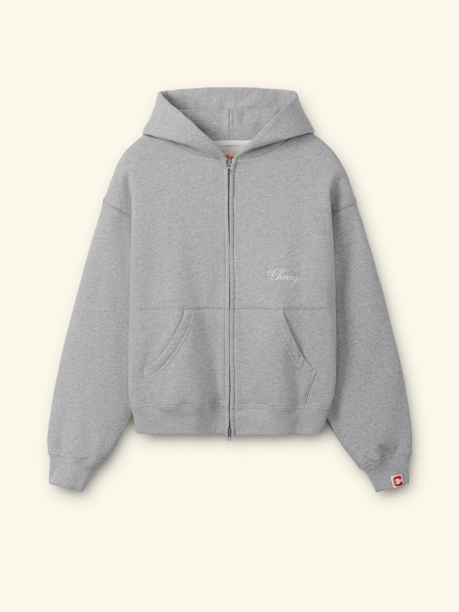 Image of American Classic Zip Hoodie (Heather Grey)