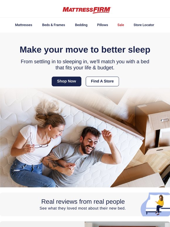 You deserve a bed that fits your new space perfectly