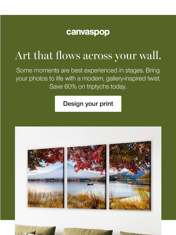 Tell your story uniquely! Explore triptych prints.