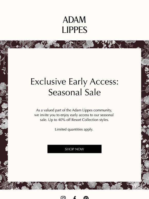 Early Access: Seasonal Sale