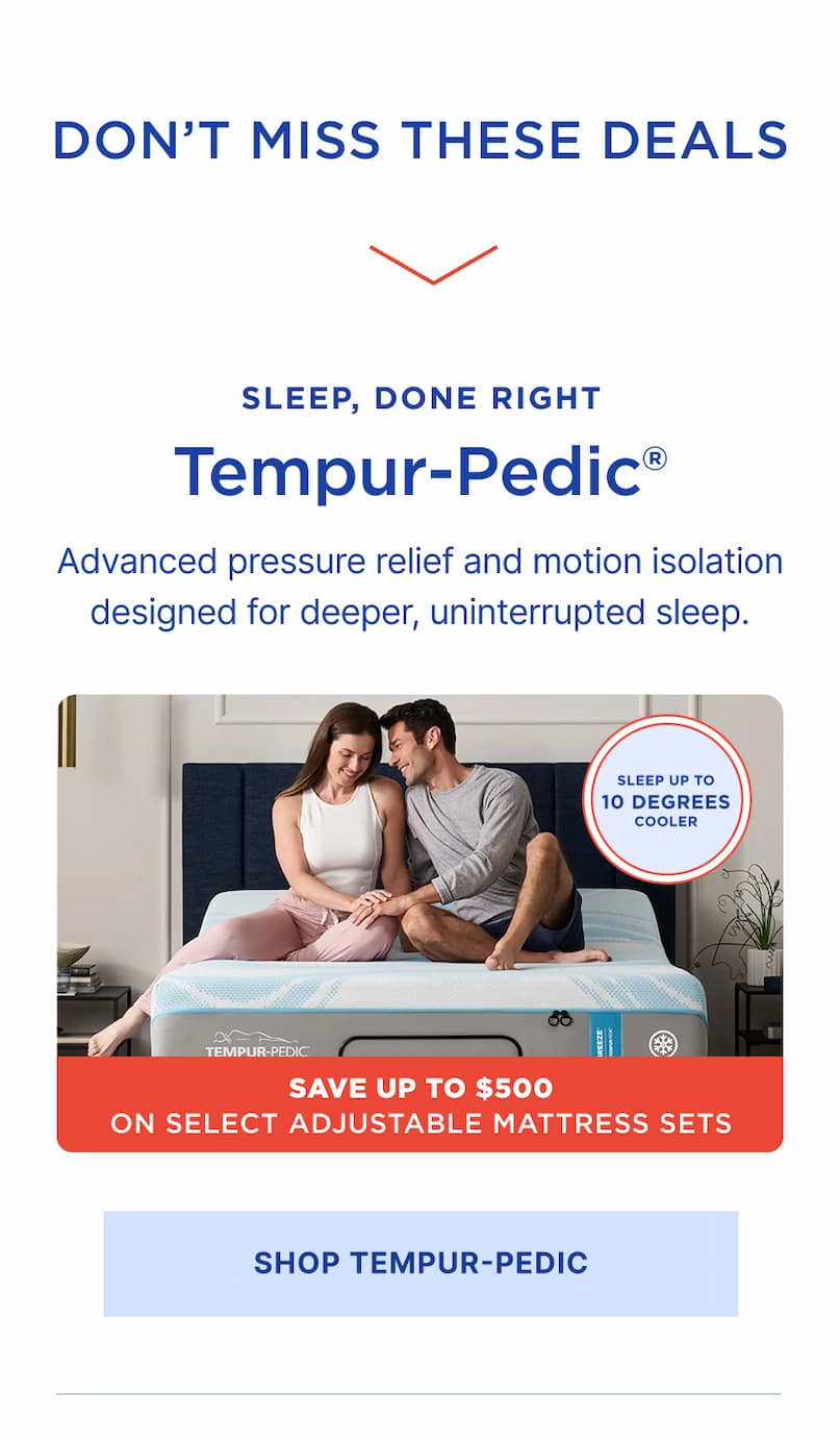 tempur pedic advanced pressure relief and motion for deeper sleep