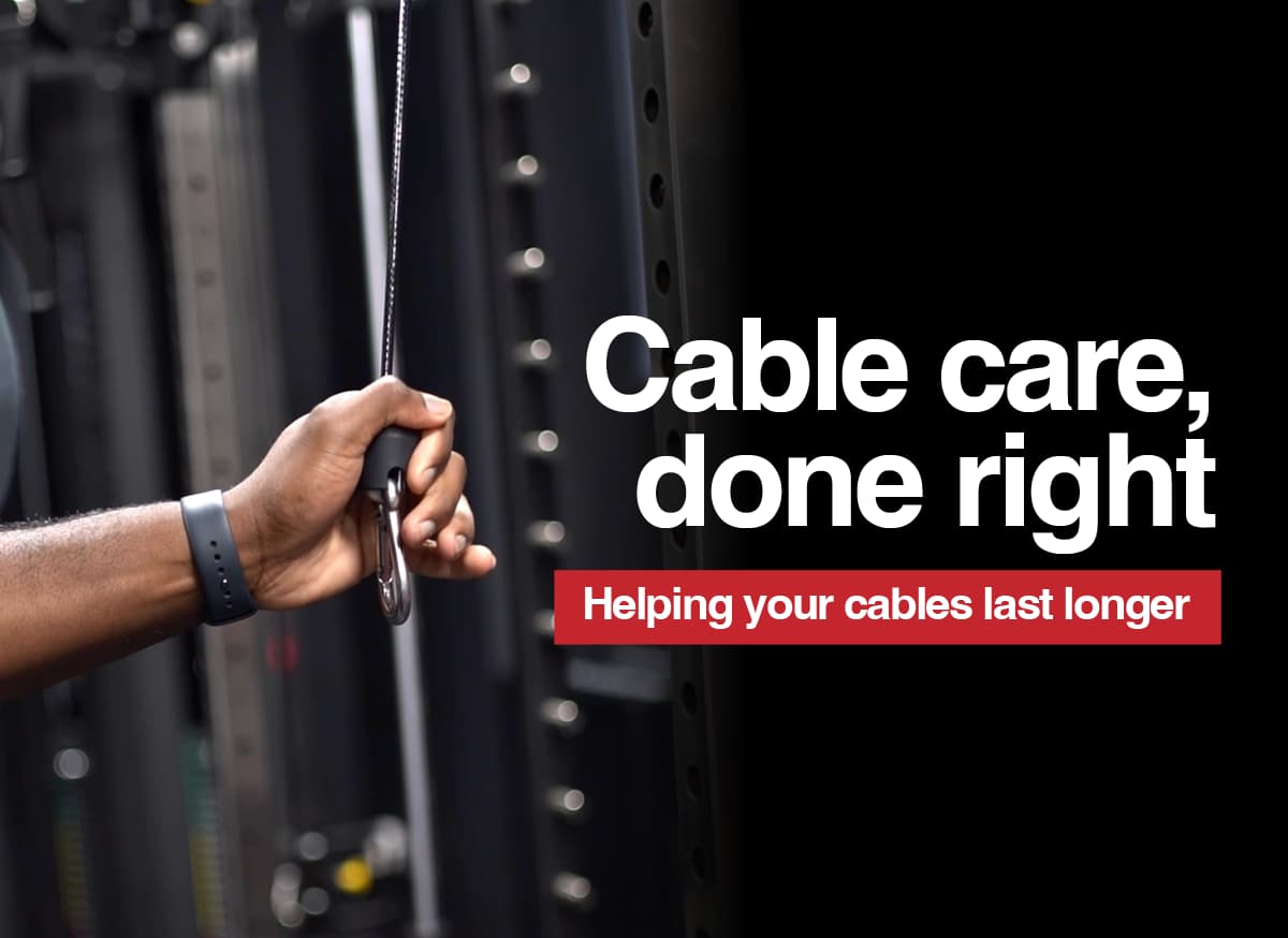 Cable machine maintenance