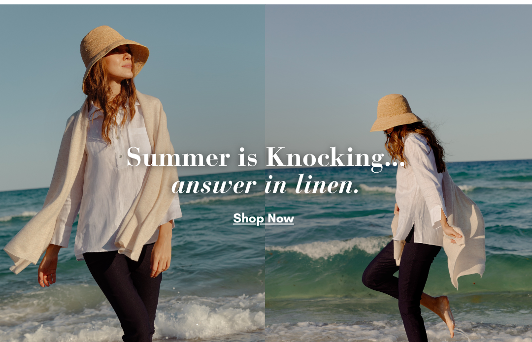 summer is knocking answer in linen