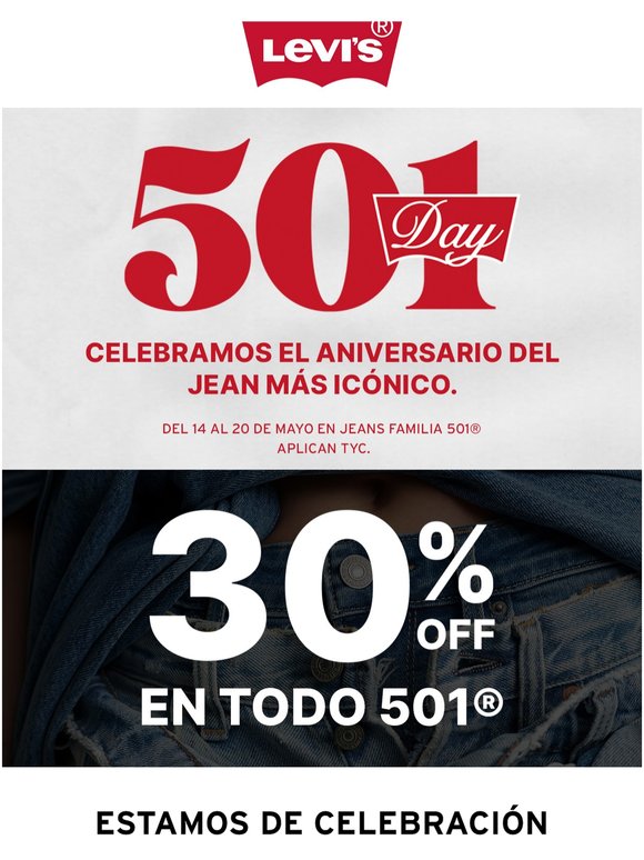 501® Day 👖 30% OFF en el jean más icónico 🔥
