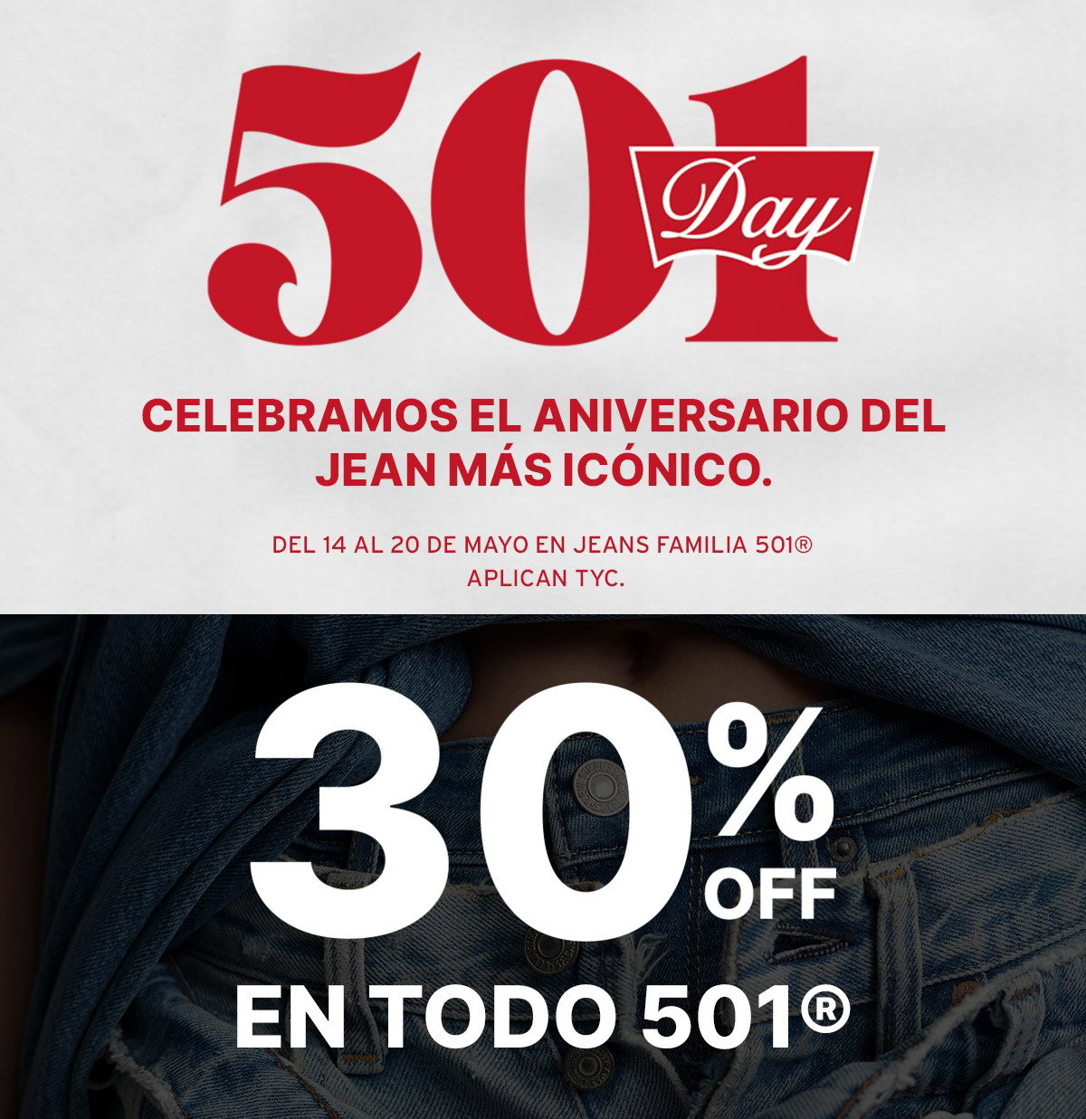 Aniversario 501 Levi's®