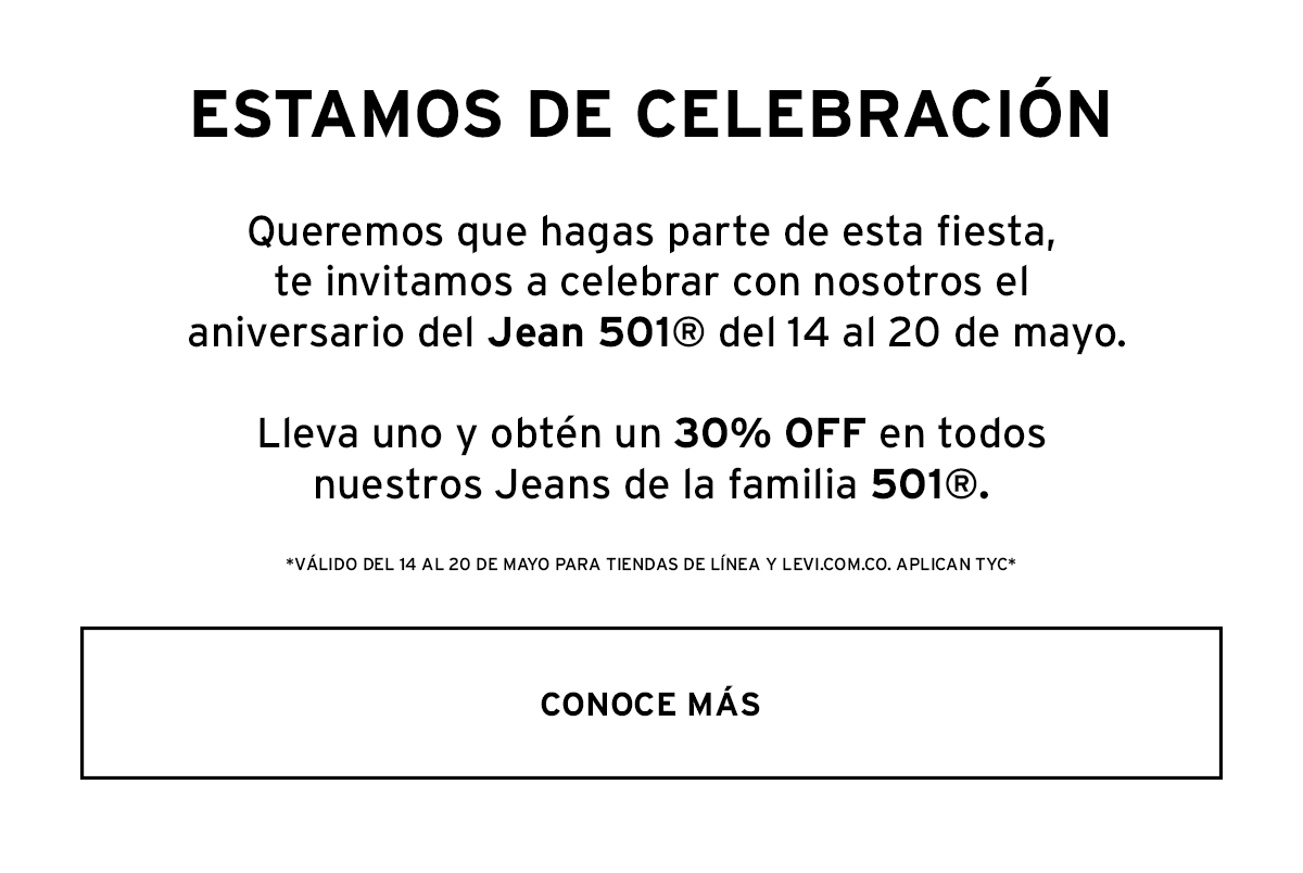 Aniversario 501 Levi's®