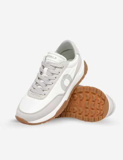 White And Grey Ventura Trainers