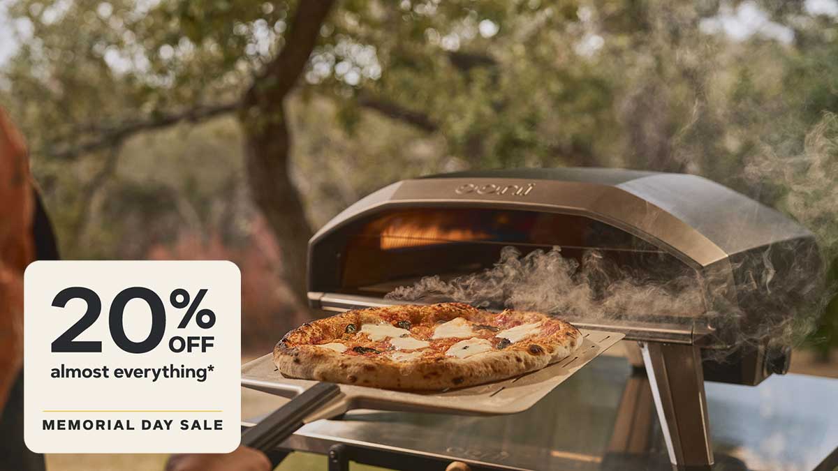 Selected Ooni Ovens are 20% off.