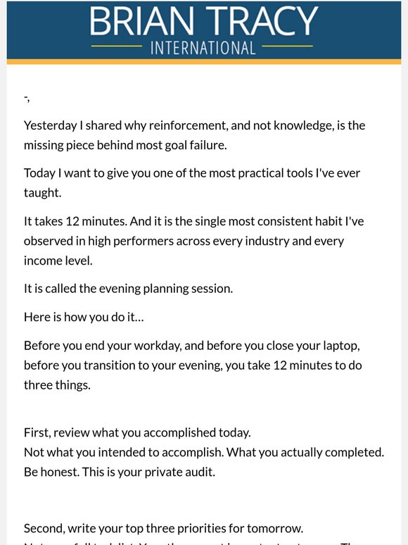 The 12-minute habit that separates top performers from everyone else