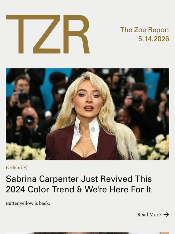 Sabrina Carpenter Just Revived This 2024 Color Trend & We're Here For It